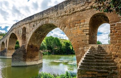 Brücke am Jakobsweg in Puenta la Reina